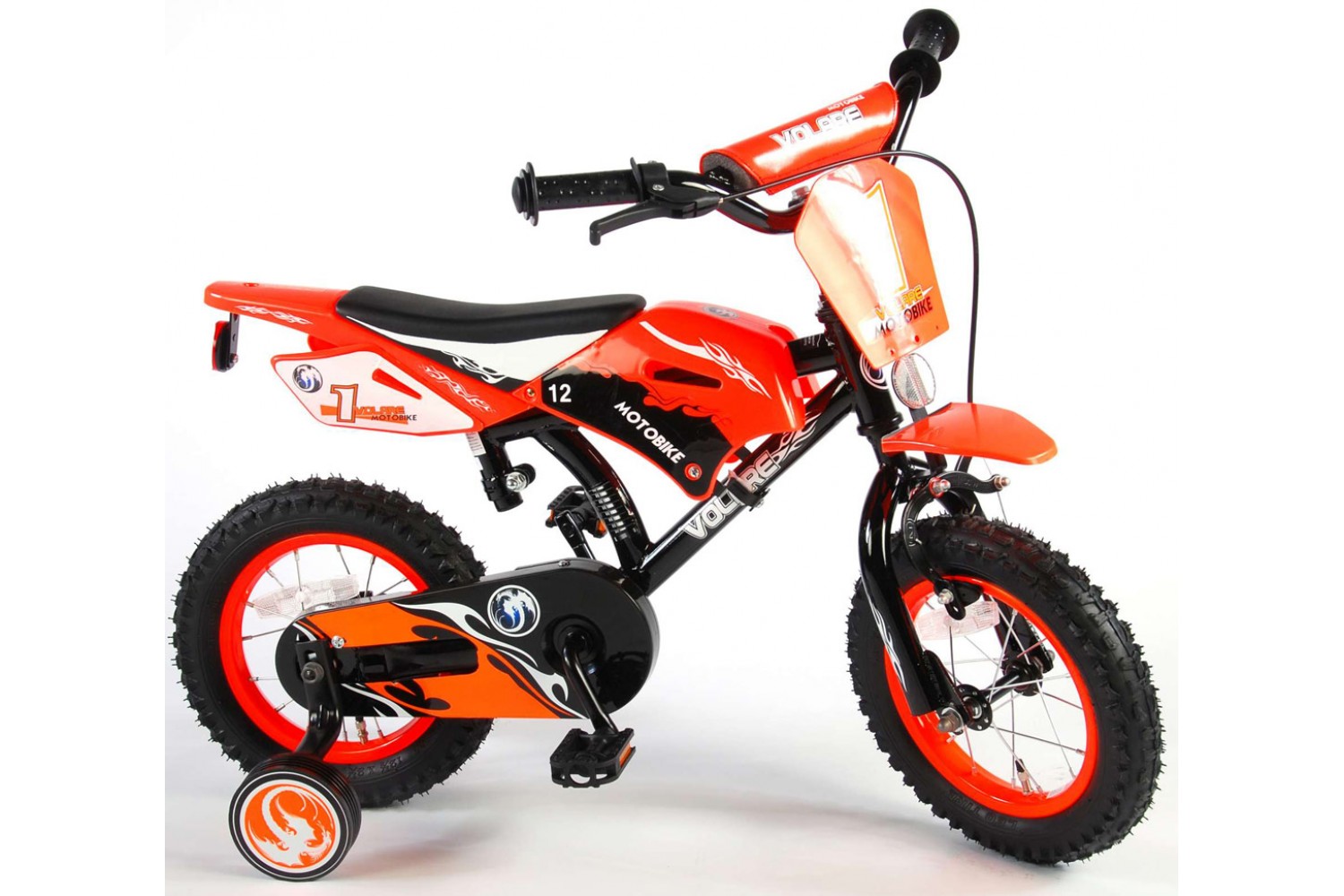 Volare Motobike Kinderfahrrad 12 Zoll Jungen Orange