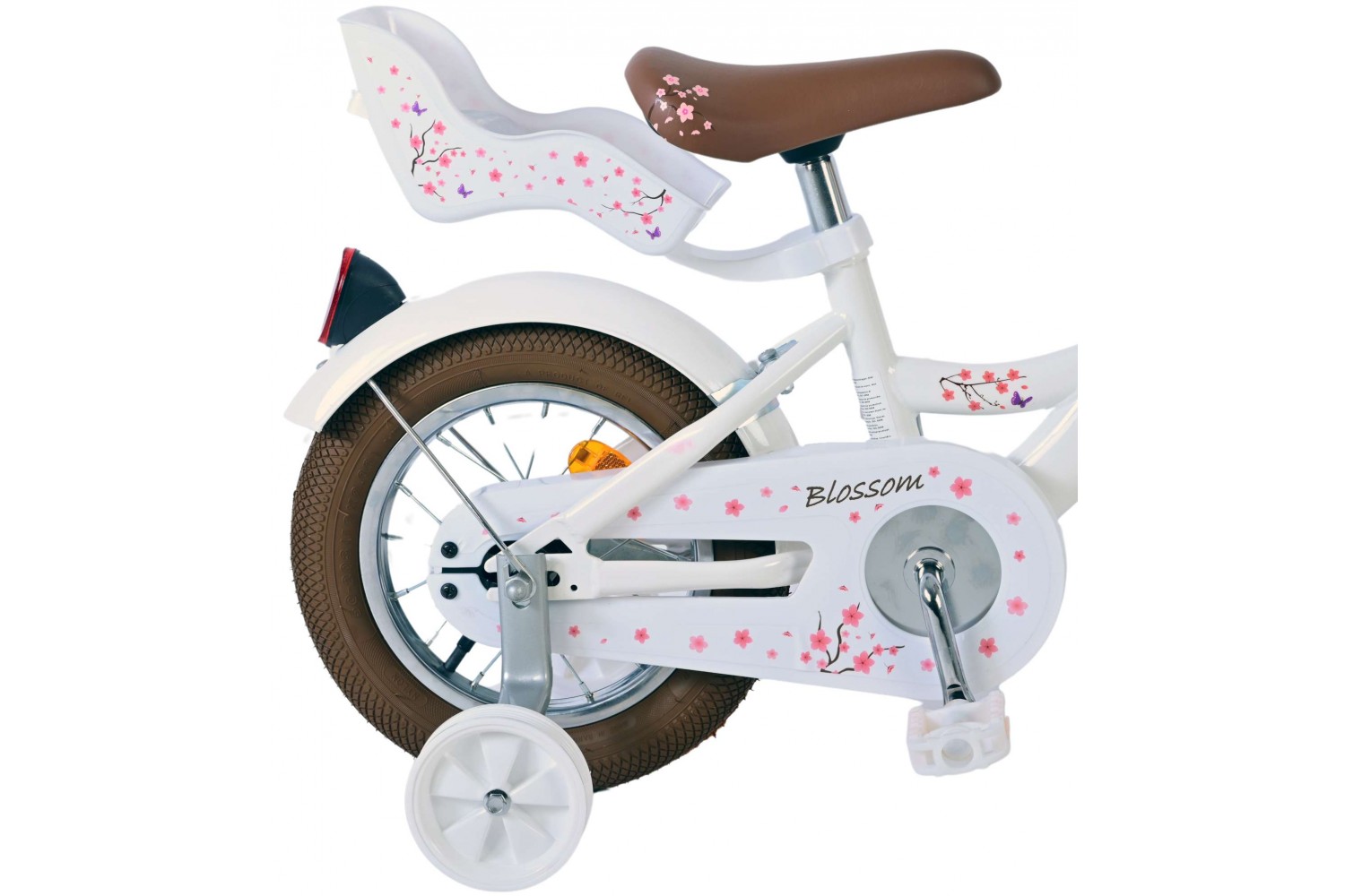 Volare Blossom Kinderfahrrad Mädchen 12 Zoll Weiß