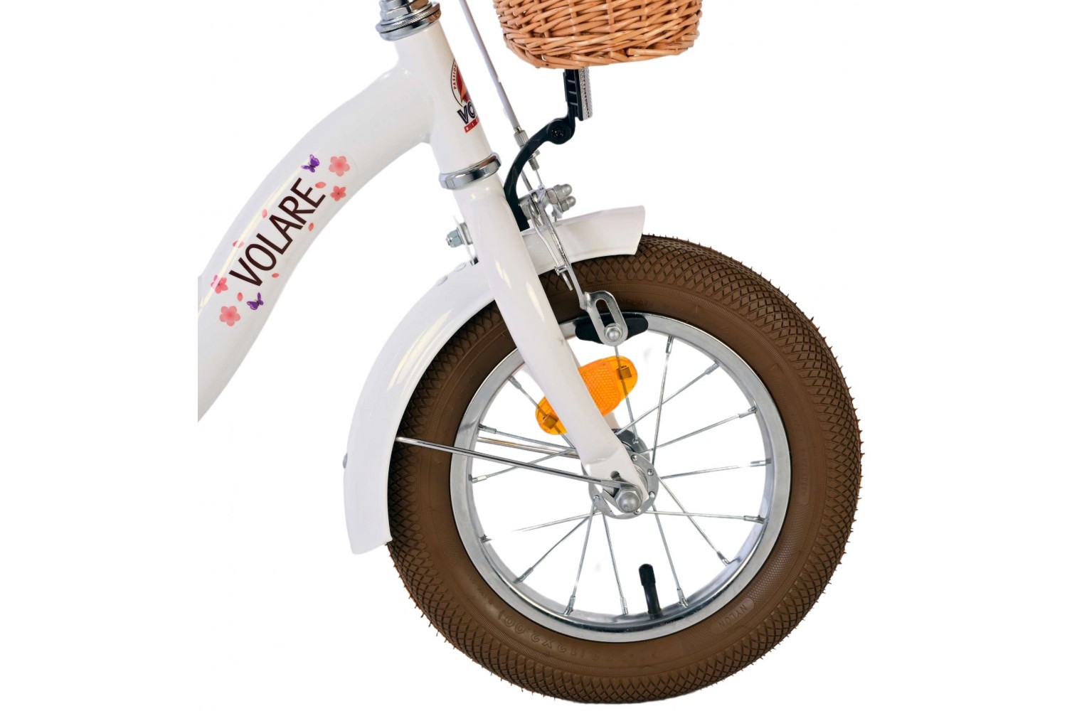 Volare Blossom Kinderfahrrad Mädchen 12 Zoll Weiß