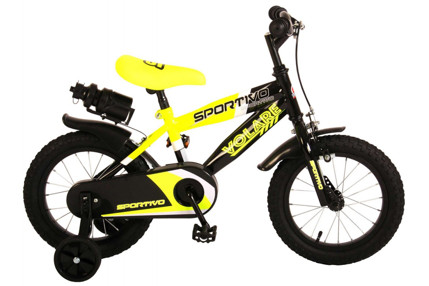 Volare Sportivo Kinderfahrrad 14 Zoll Jungen Gelb