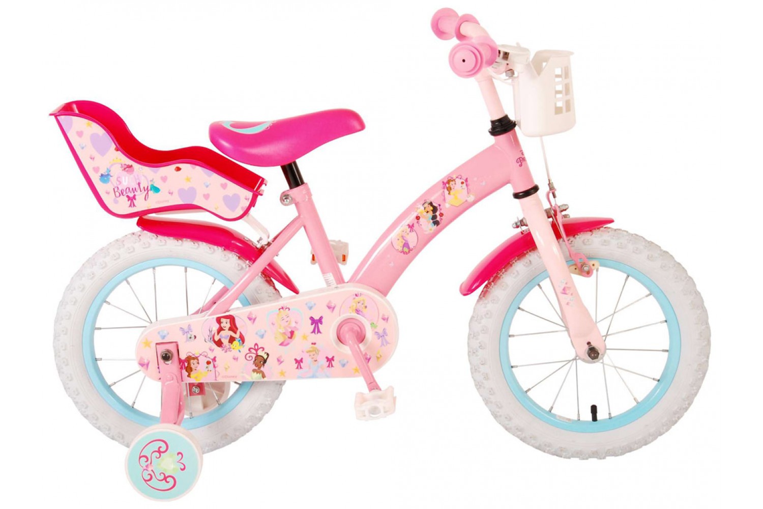 Disney Princess Kinderfahrrad 14 Zoll Mädchen Rosa