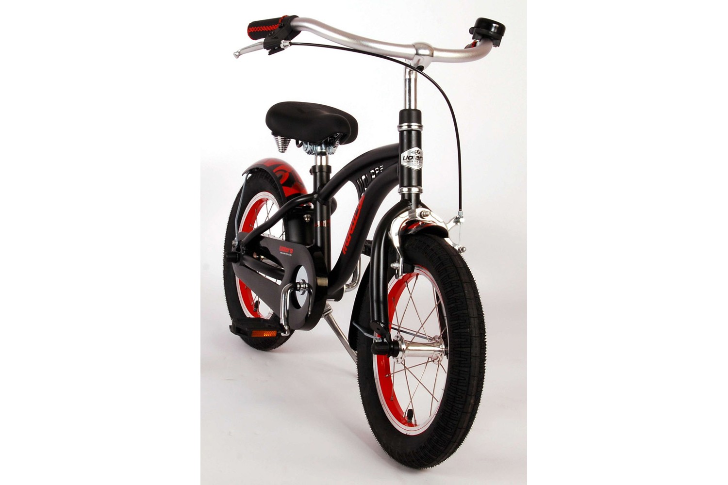 Volare Miracle Cruiser Kinderfahrrad 14 Zoll Jungen Matt Schwarz