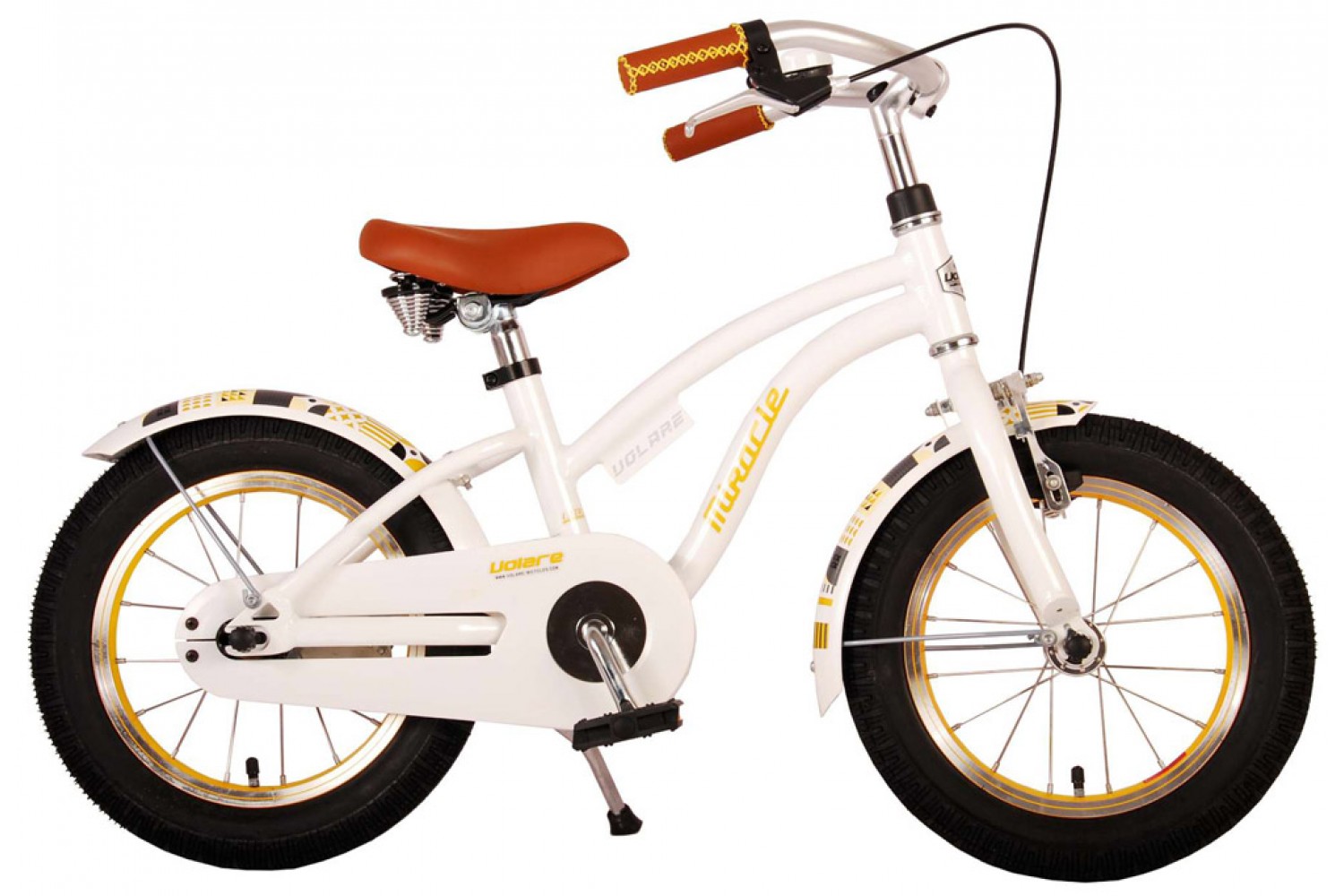 Volare Miracle Cruiser Kinderfahrrad 14 Zoll Mädchen Weiß