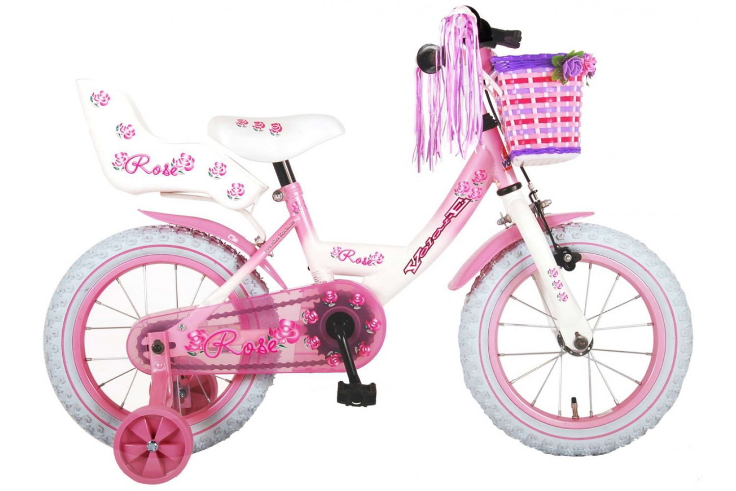 Volare Rose Kinderfahrrad 14 Zoll Mädchen Rosa