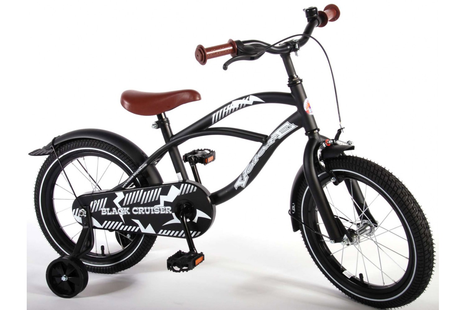 Volare Black Cruiser Kinderfahrrad 16 Zoll Jungen Schwarz