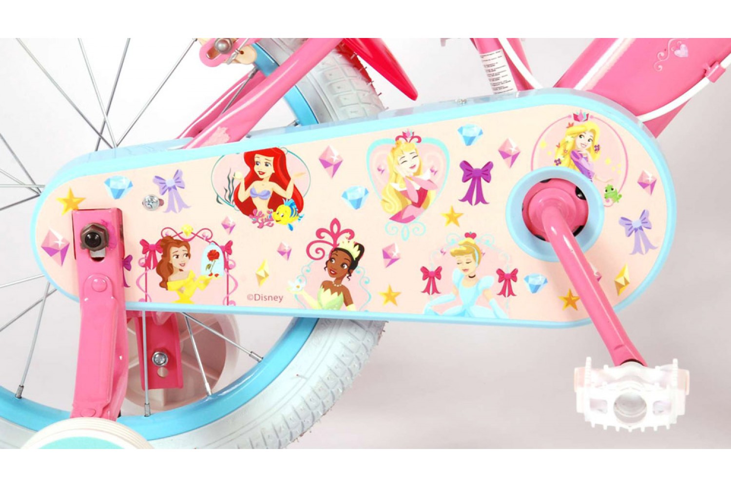 Disney Princess Kinderfahrrad 16 Zoll Mädchen Rosa/Blau