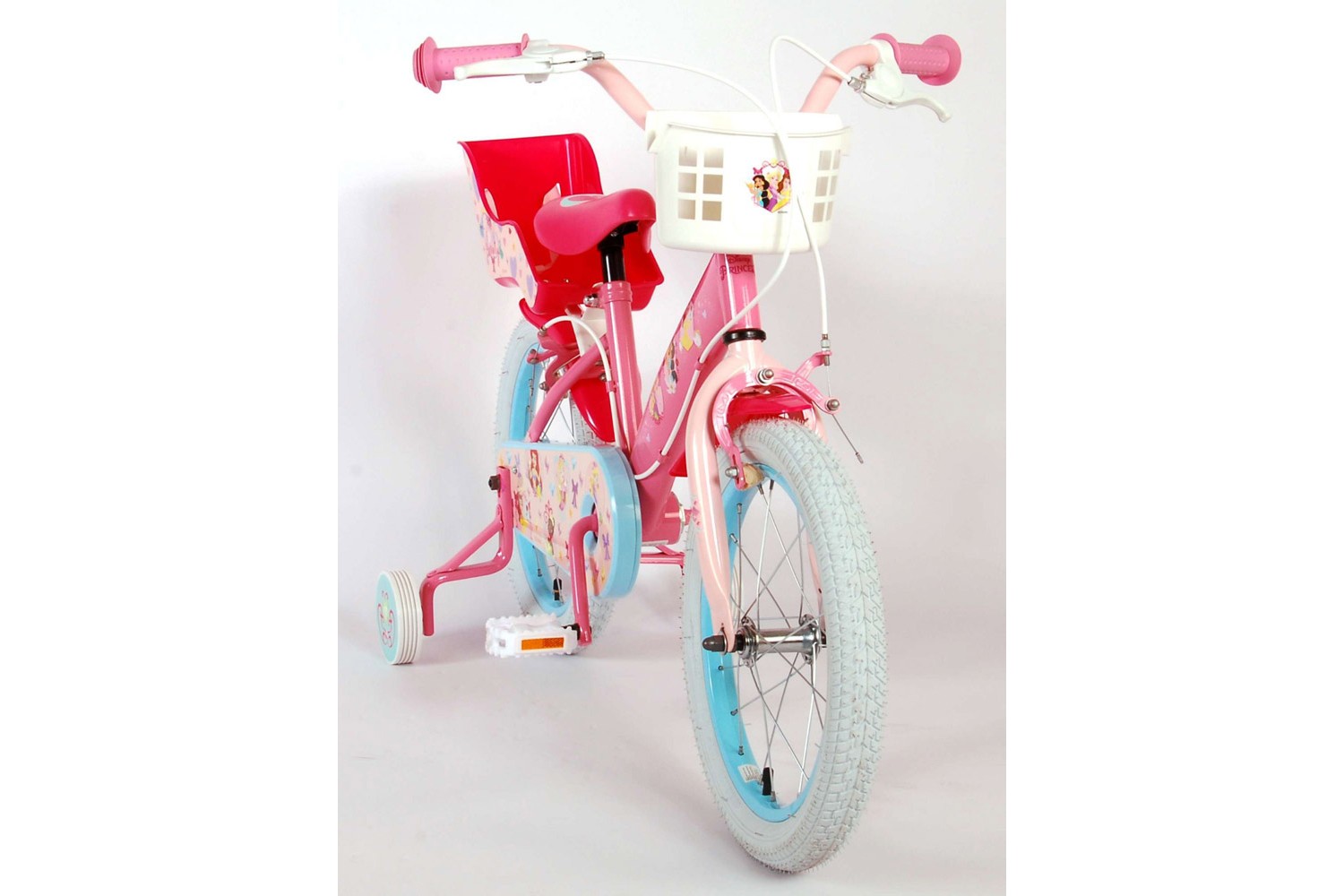 Disney Princess Kinderfahrrad 16 Zoll Mädchen Rosa/Blau