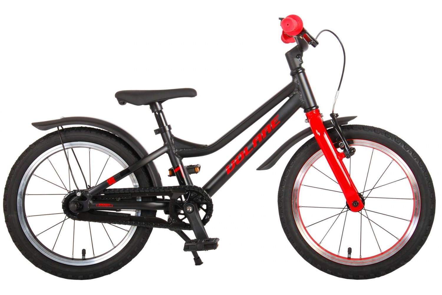 Volare Blaster Kinderfahrrad 16 Zoll Jungen Schwarz Rot