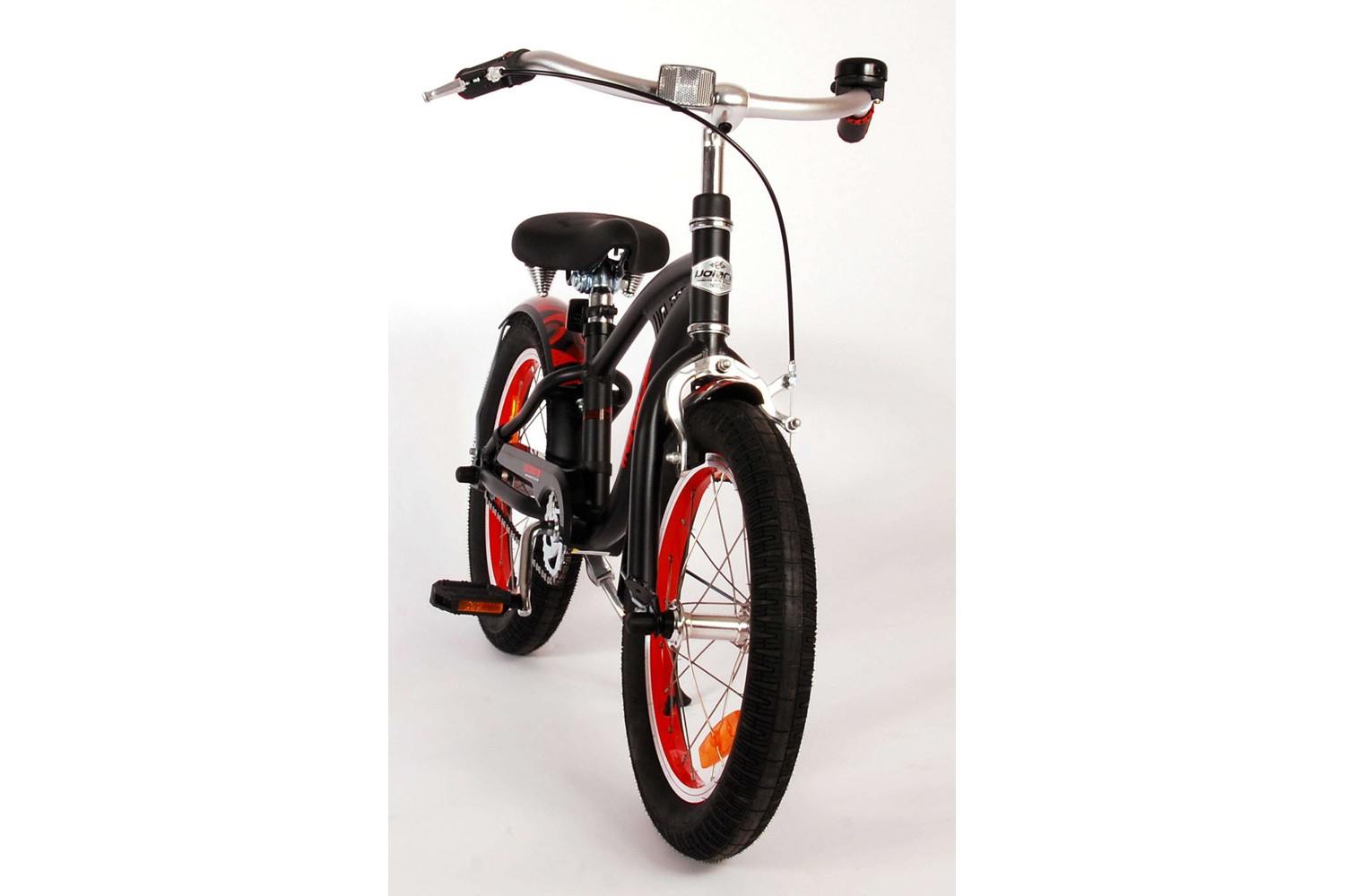 Volare Miracle Cruiser Kinderfahrrad 16 Zoll Jungen Matt Schwarz