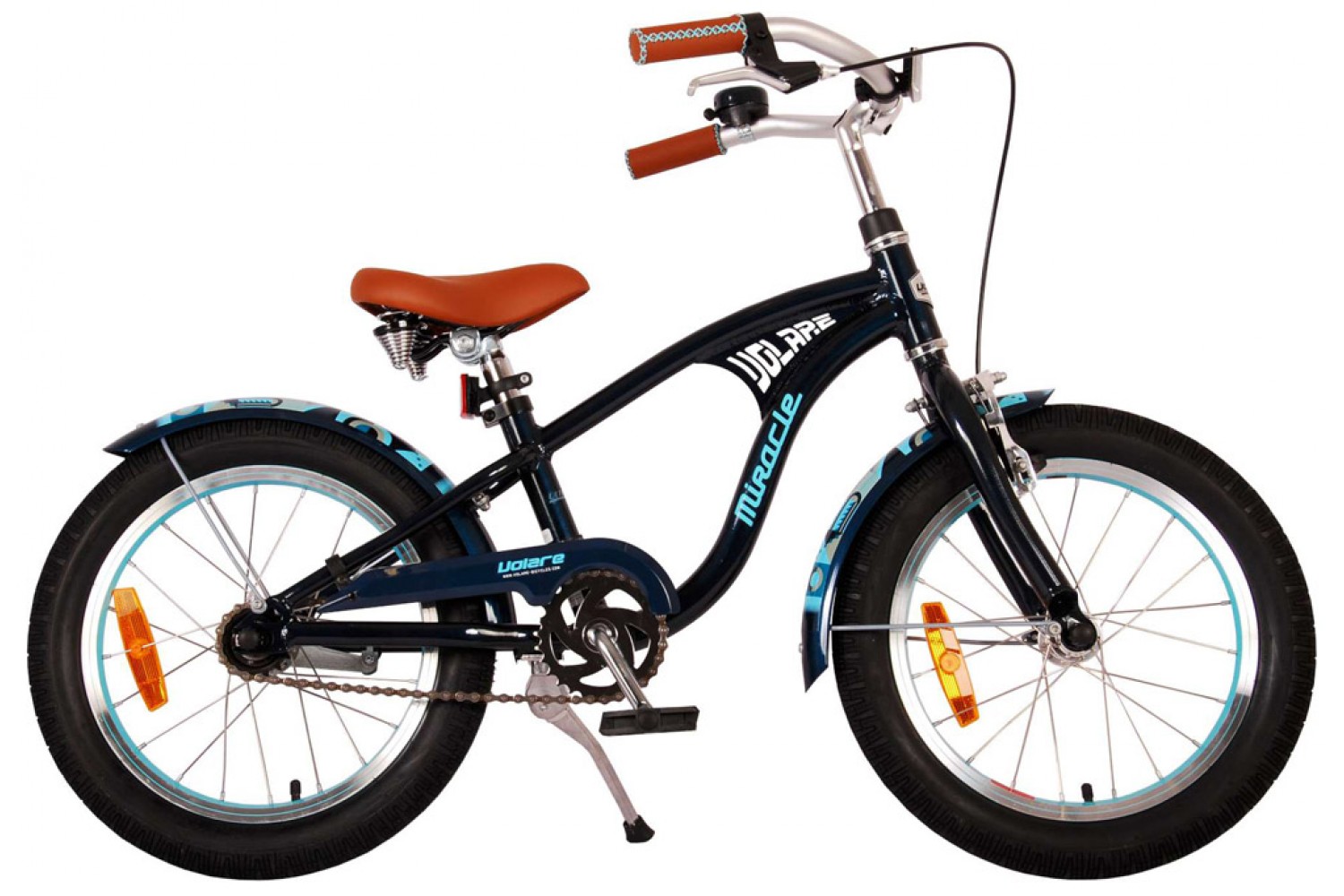 Volare Miracle Cruiser Kinderfahrrad 16 Zoll Jungen Matt Blau