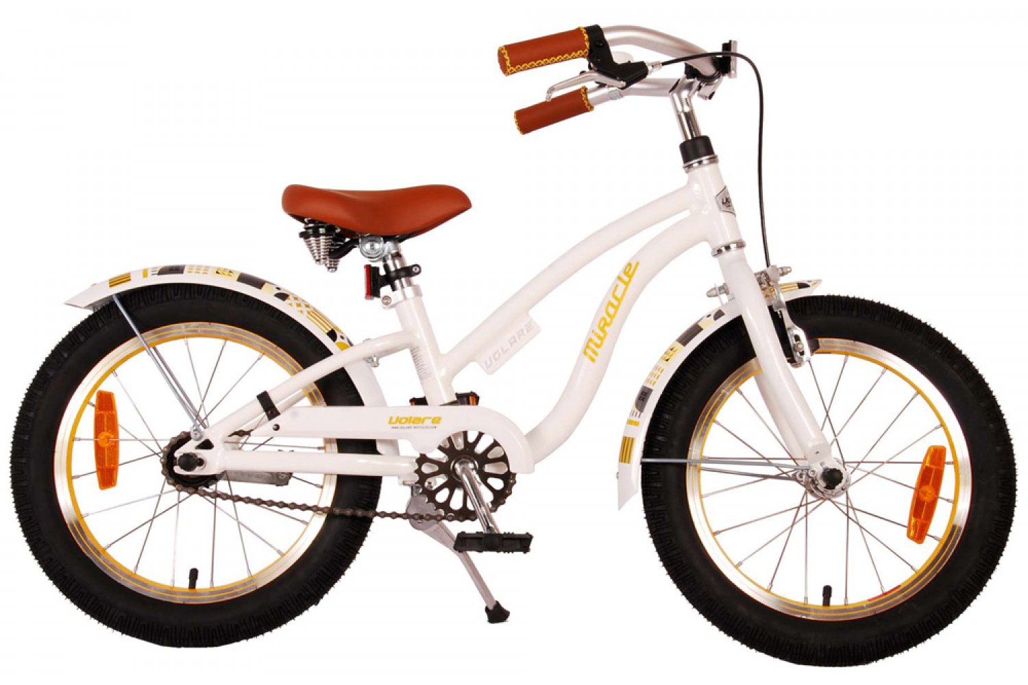 Volare Miracle Cruiser Kinderfahrrad 16 Zoll Mädchen Weiß