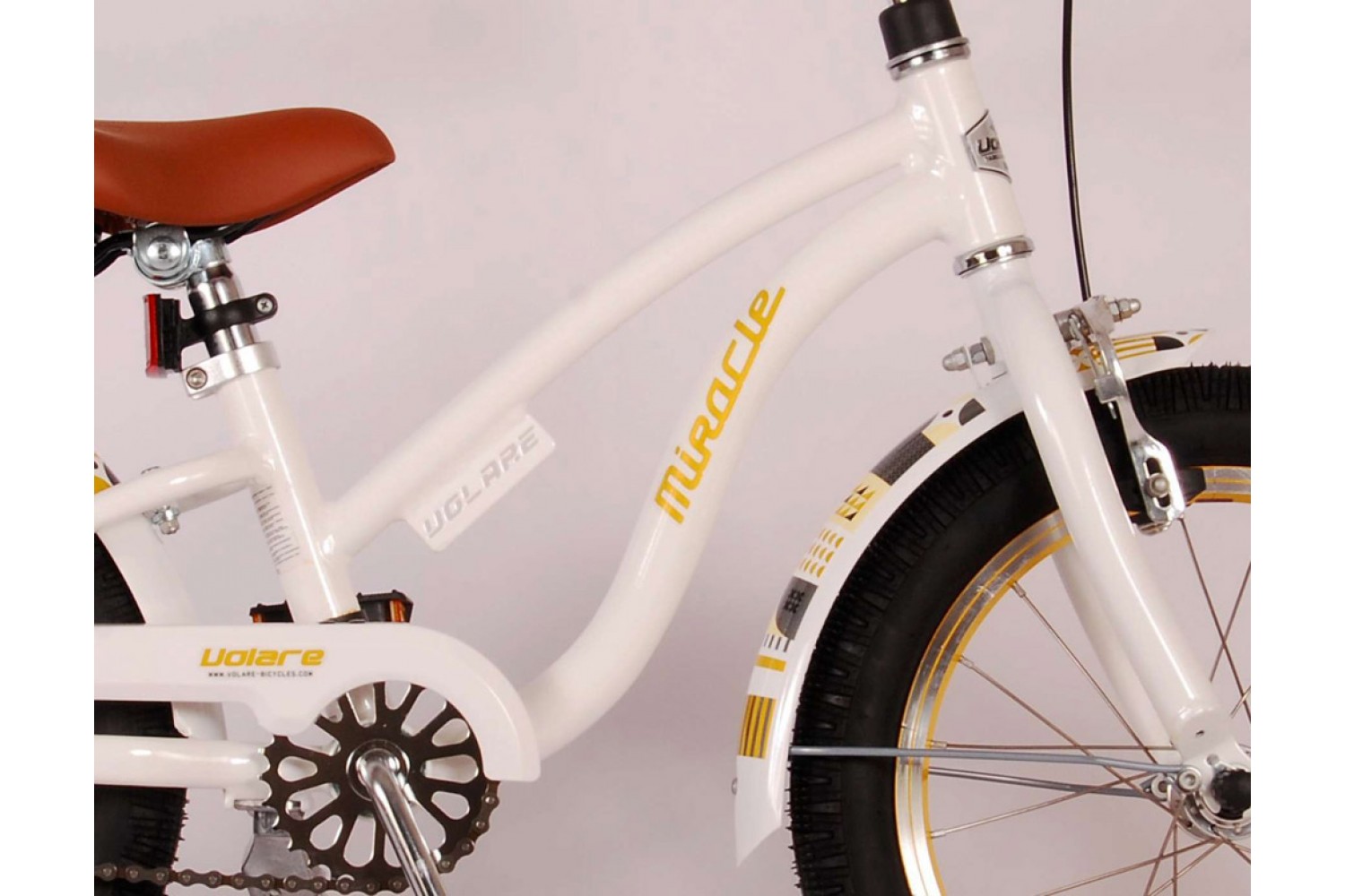 Volare Miracle Cruiser Kinderfahrrad 16 Zoll Mädchen Weiß