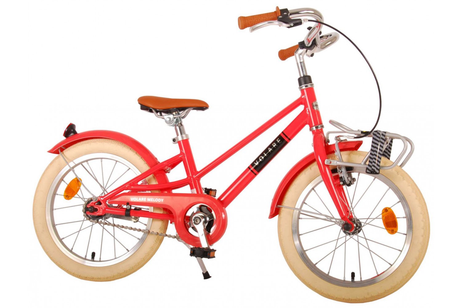 Volare Melody Kinderfahrrad 16 Zoll Mädchen Korallenrot