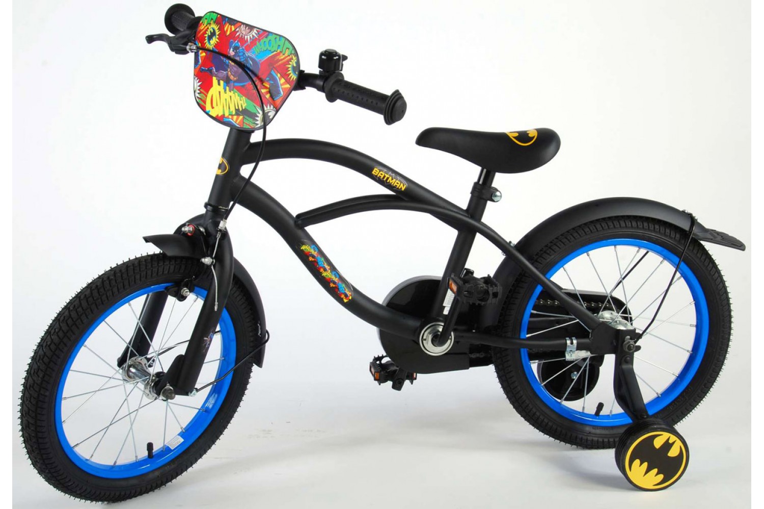 Batman Kinderfahrrad 16 Zoll Jungen Schwarz