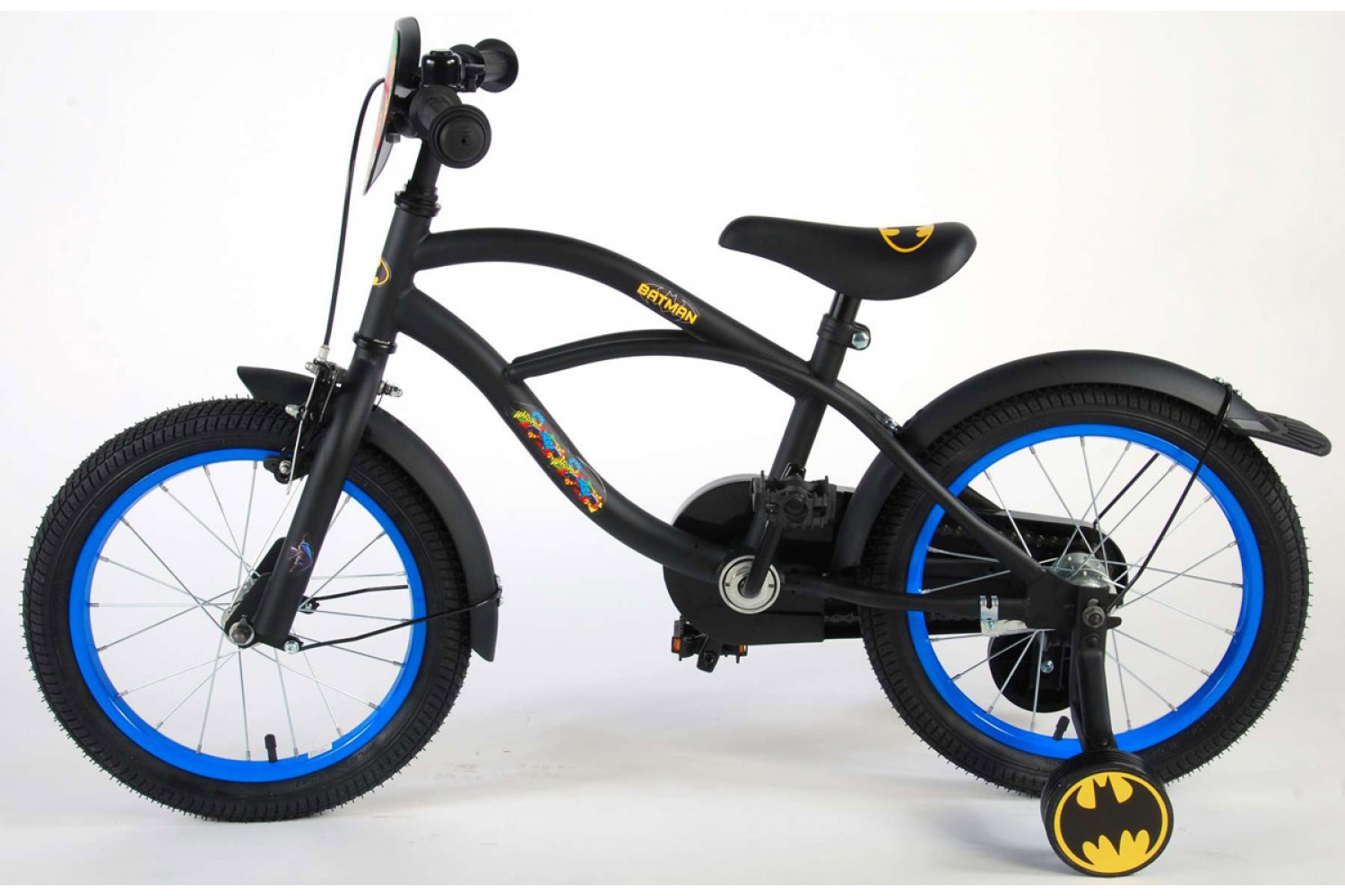 Batman Kinderfahrrad 16 Zoll Jungen Schwarz