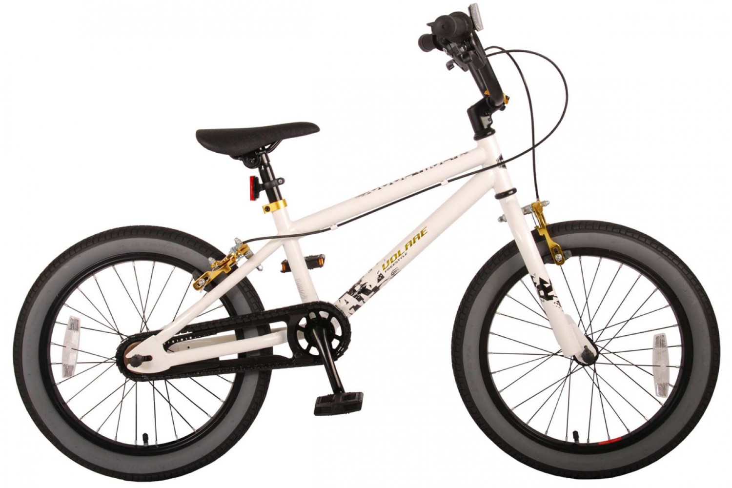 Volare Cool Rider BMX Kinderfahrrad 18 Zoll Jungen Weiß