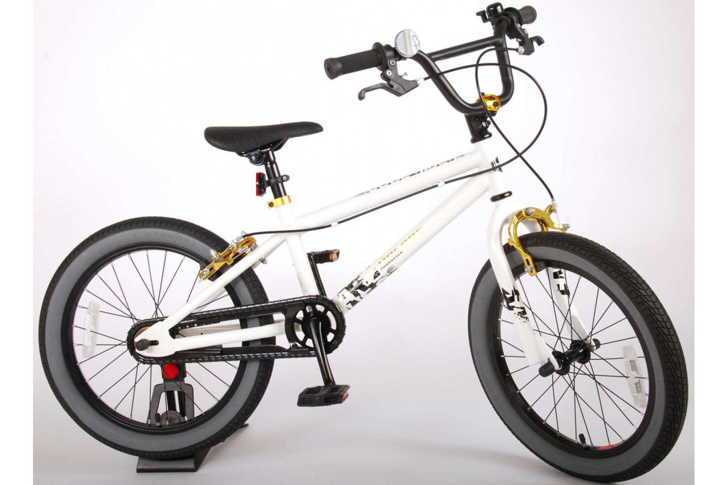 Volare Cool Rider BMX Kinderfahrrad 18 Zoll Jungen Weiß