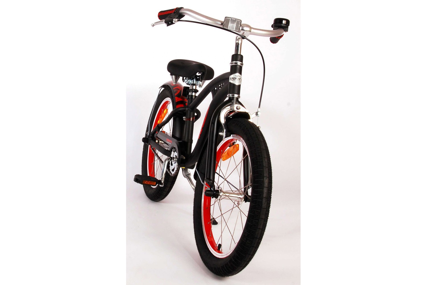 Volare Miracle Cruiser Kinderfahrrad 18 Zoll Jungen Matt Schwarz