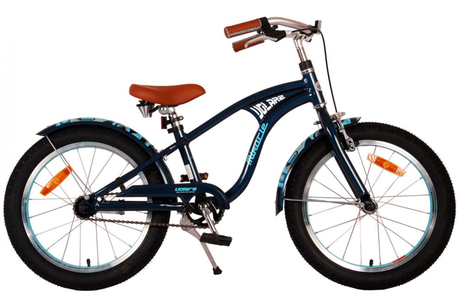 Volare Miracle Cruiser Kinderfahrrad 18 Zoll Jungen Matt Blau