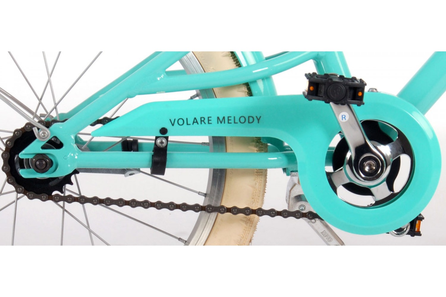 Volare Melody Kinderfahrrad 18 Zoll Mädchen Türkis