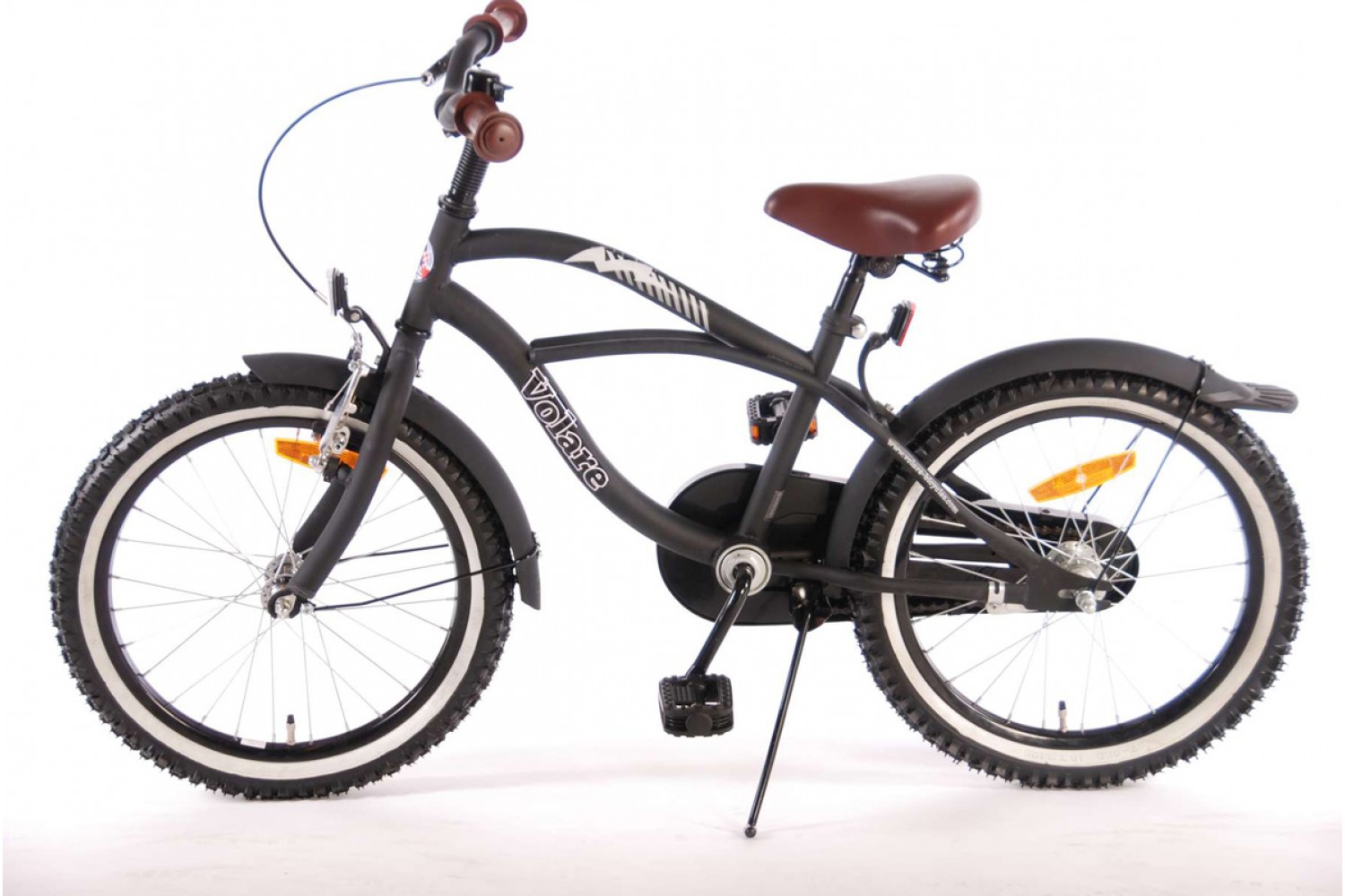 Volare Black Cruiser Kinderfahrrad 18 Zoll Jungen Schwarz