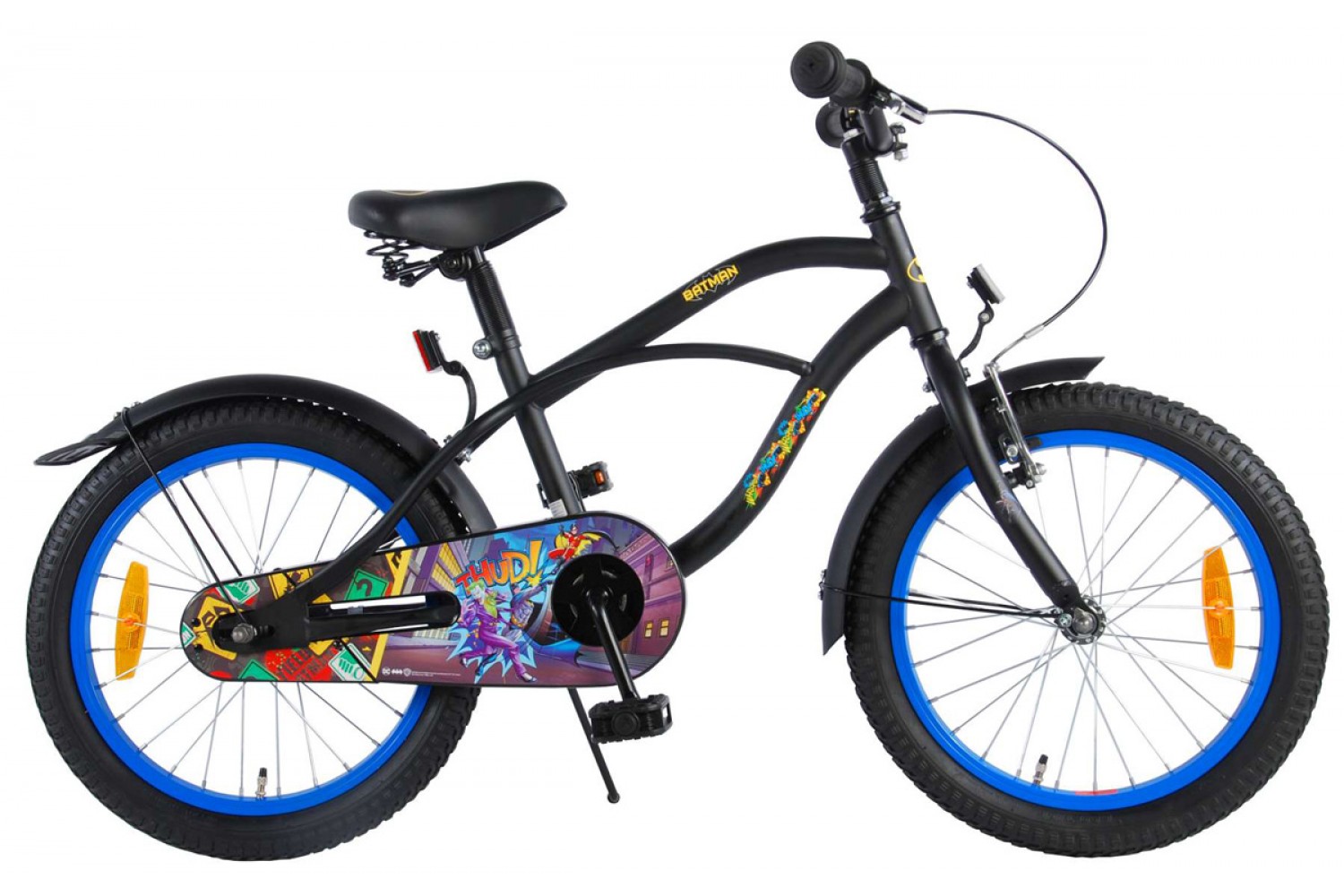 Batman Kinderfahrrad 18 Zoll Jungen Schwarz