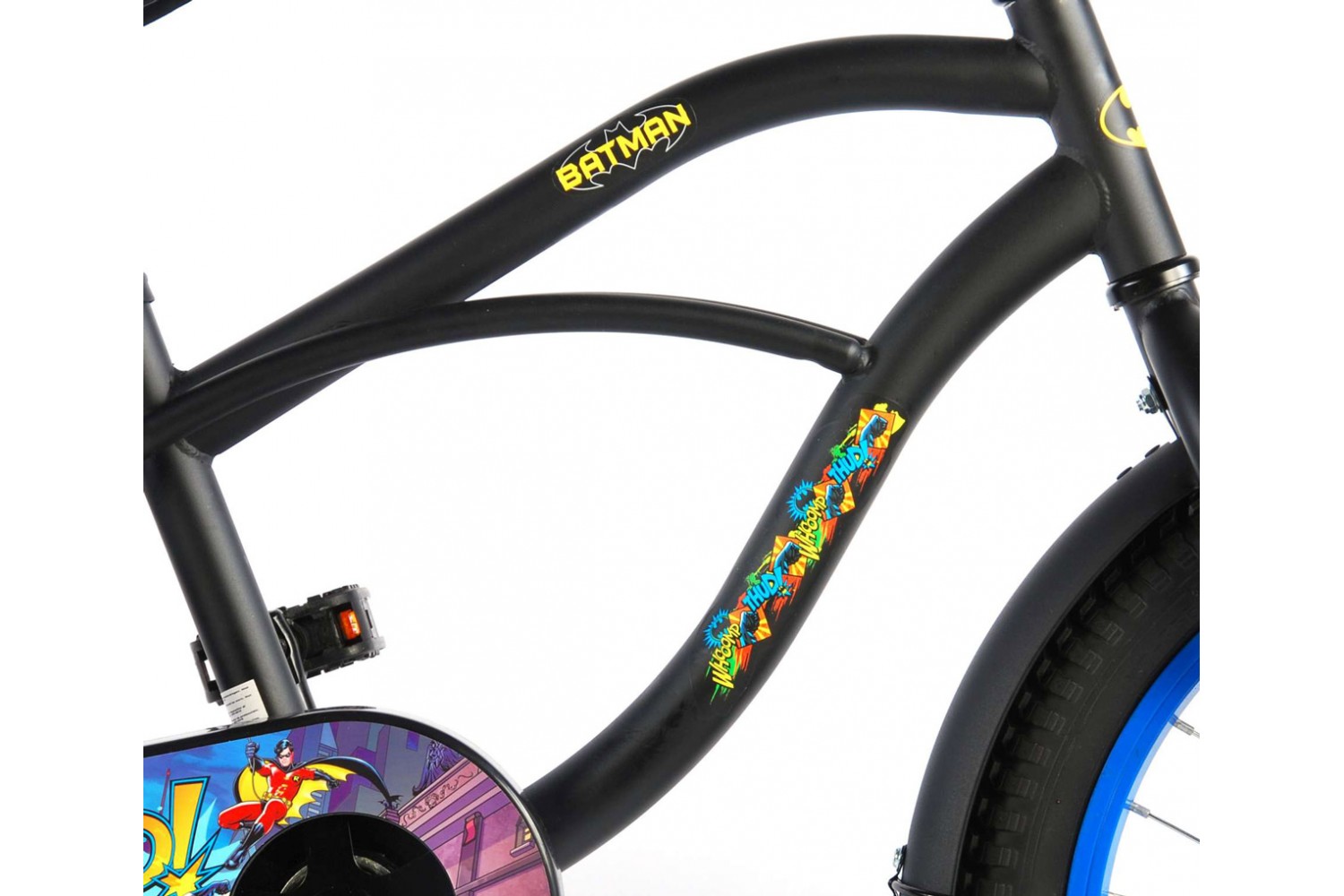 Batman Kinderfahrrad 18 Zoll Jungen Schwarz