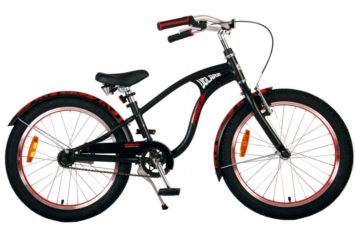 Volare Miracle Cruiser Kinderfahrrad 20 Zoll Jungen Matt Schwarz