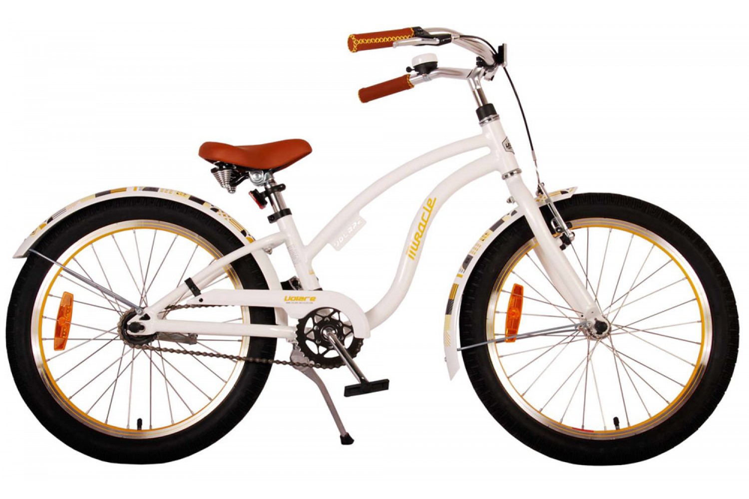 Volare Miracle Cruiser Kinderfahrrad 20 Zoll Mädchen Weiß