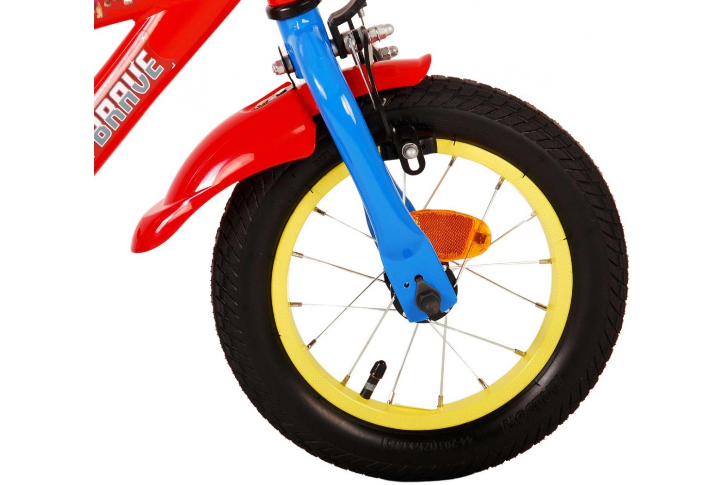 Paw Patrol Born Brave Kinderfahrrad 12 Zoll Jungen Rot / Blau