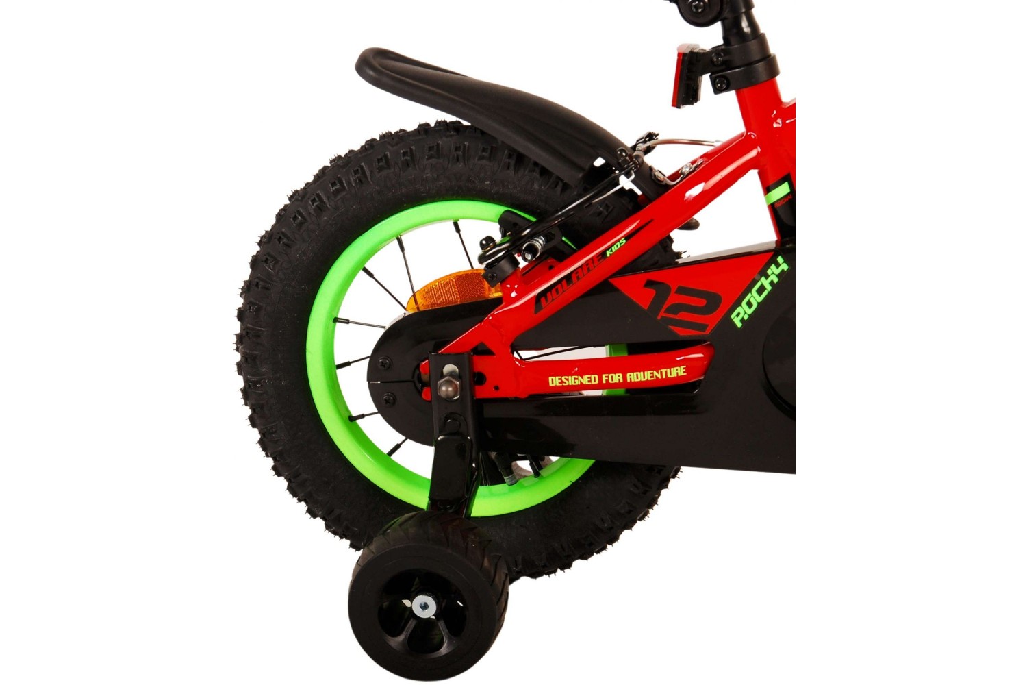 Volare Rocky Kinderfahrrad 12 Zoll Jungen Rot | 2 Handbremsen