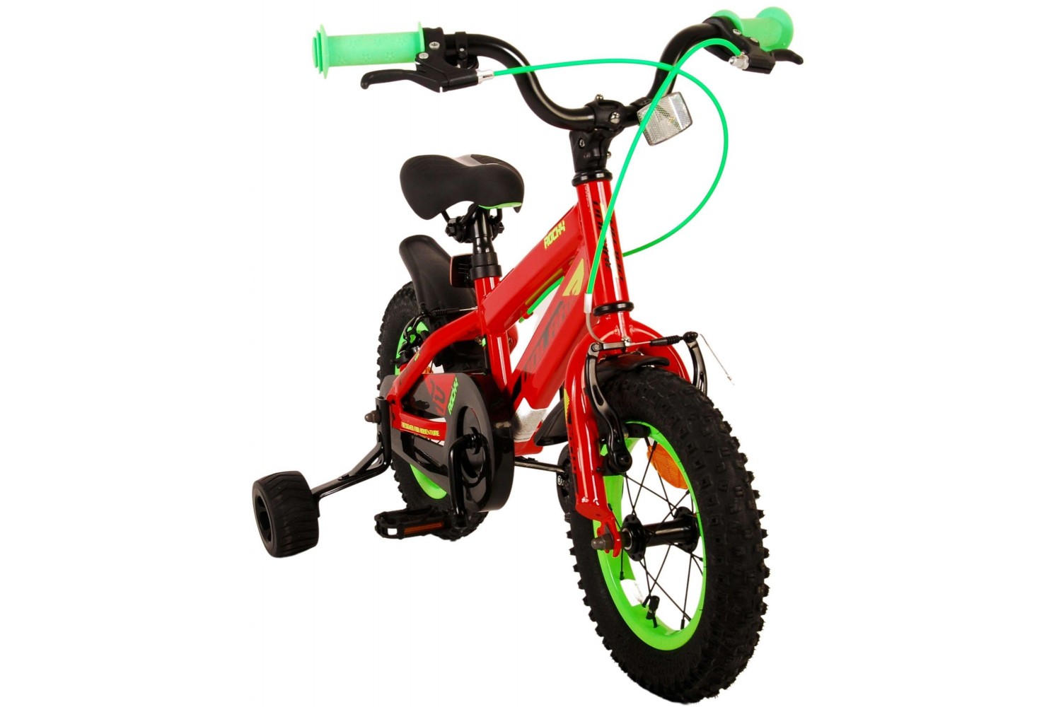 Volare Rocky Kinderfahrrad 12 Zoll Jungen Rot | 2 Handbremsen