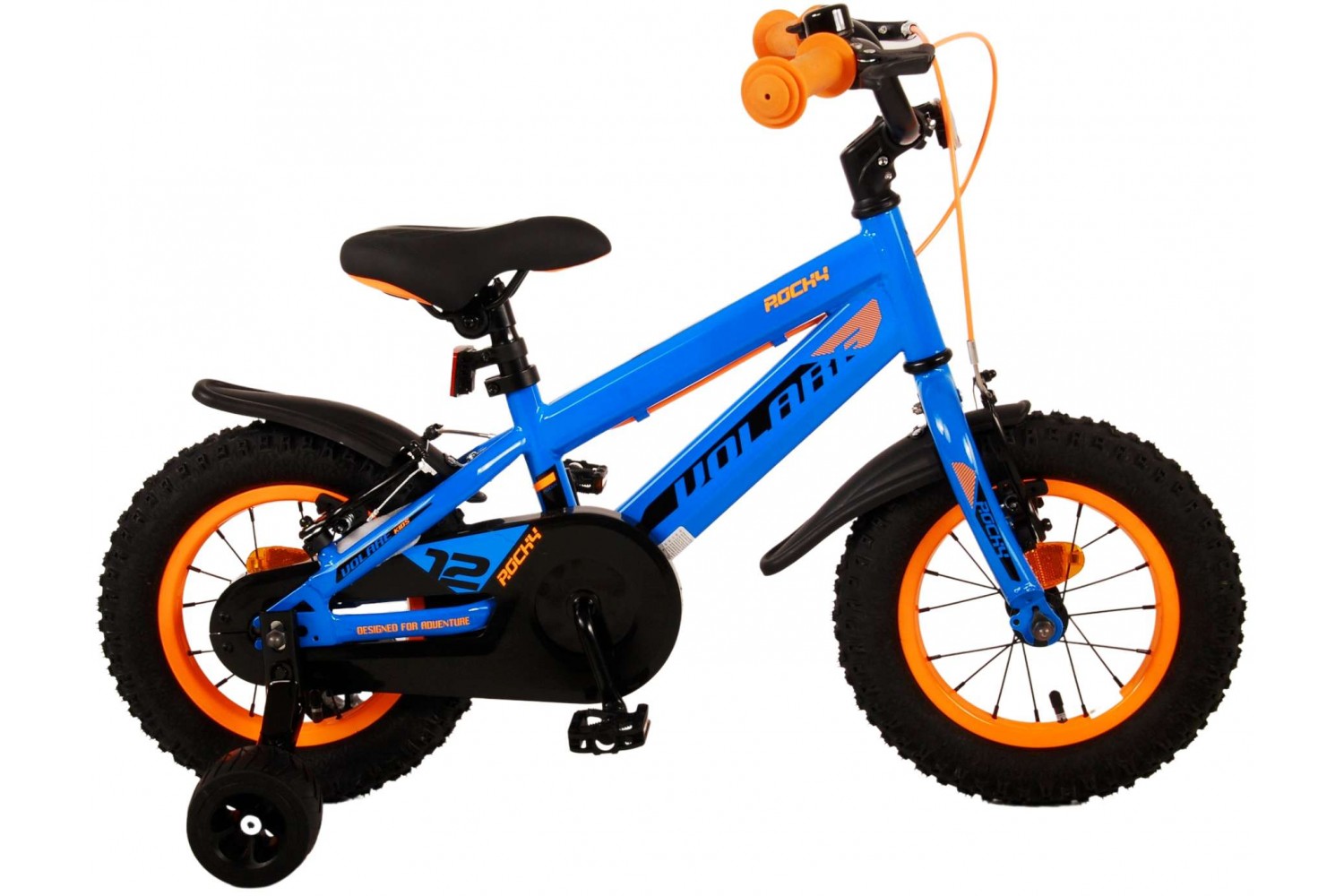 Volare Rocky Kinderfahrrad 12 Zoll Jungen Blau | 2 Handbremsen