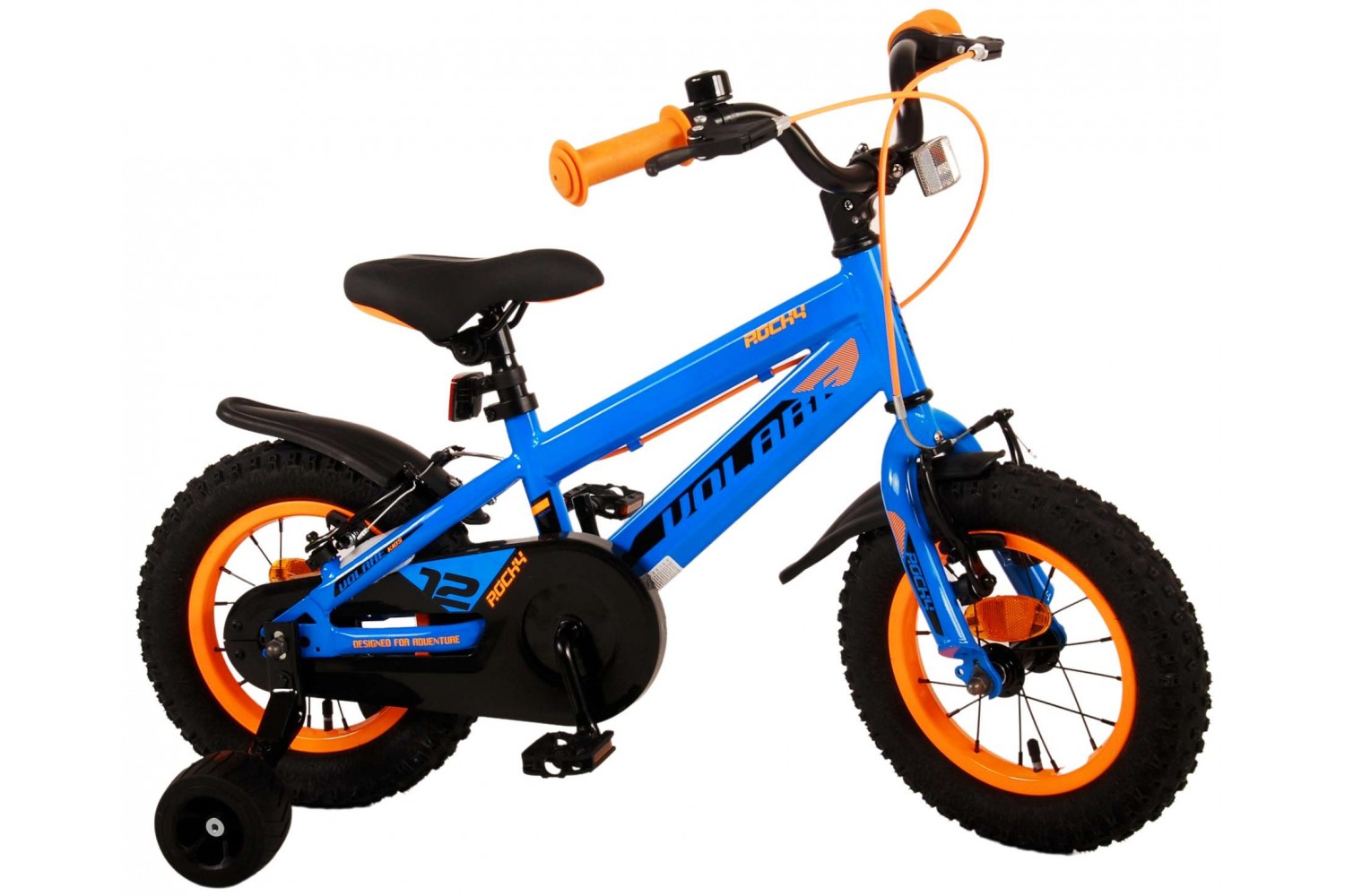 Volare Rocky Kinderfahrrad 12 Zoll Jungen Blau | 2 Handbremsen