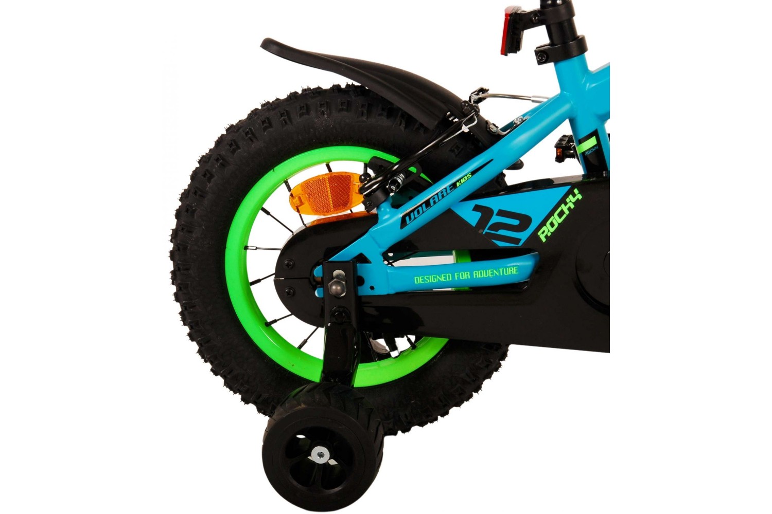 Volare Rocky Kinderfahrrad 12 Zoll Jungen Grün | 2 Handbremsen