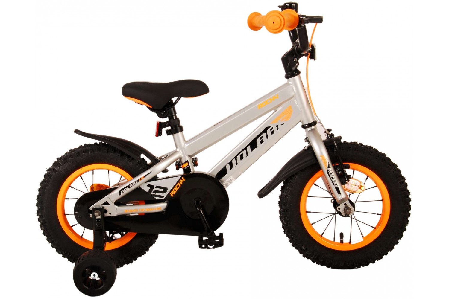 Volare Rocky Kinderfahrrad 12 Zoll Jungen Grau