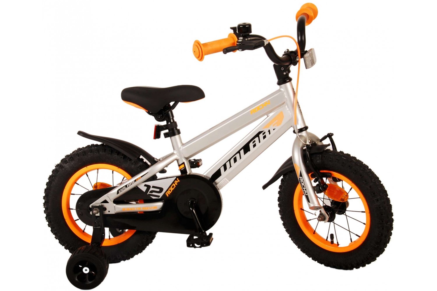 Volare Rocky Kinderfahrrad 12 Zoll Jungen Grau