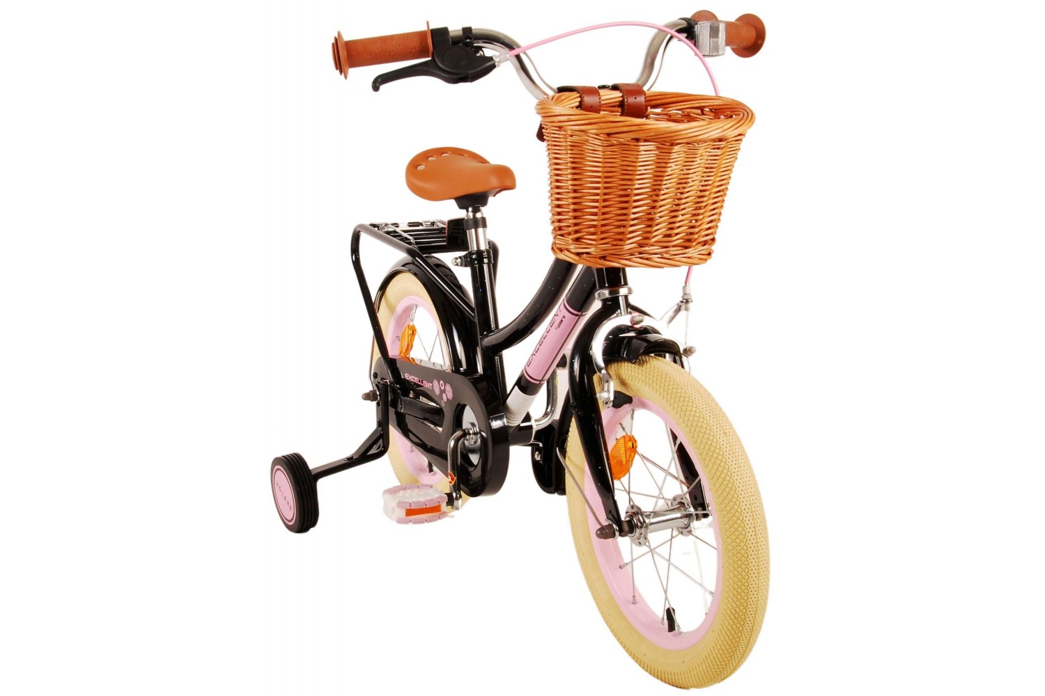 Volare Excellent Kinderfahrrad 14 Zoll Mädchen Schwarz