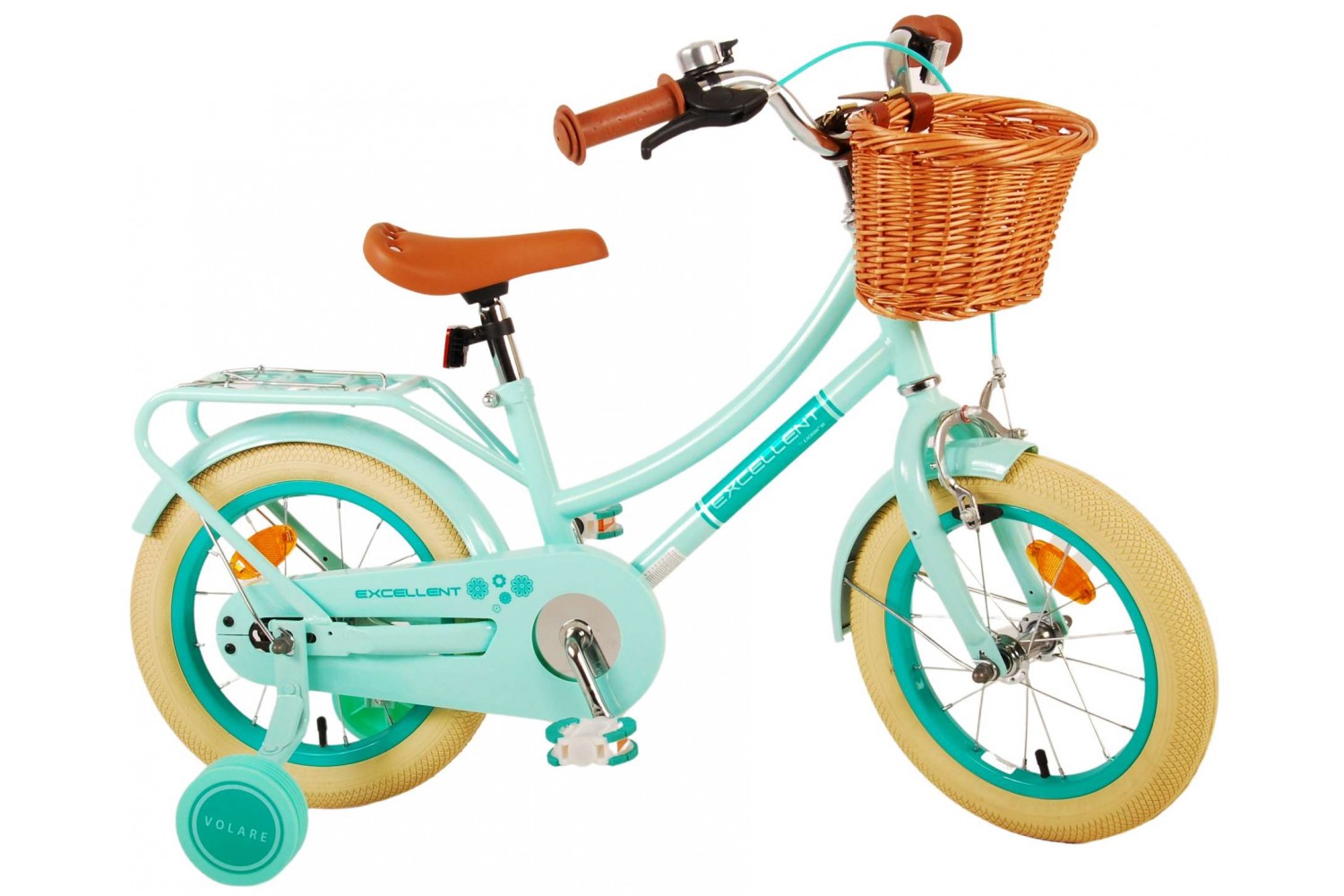 Volare Excellent Kinderfahrrad 14 Zoll Mädchen Grün