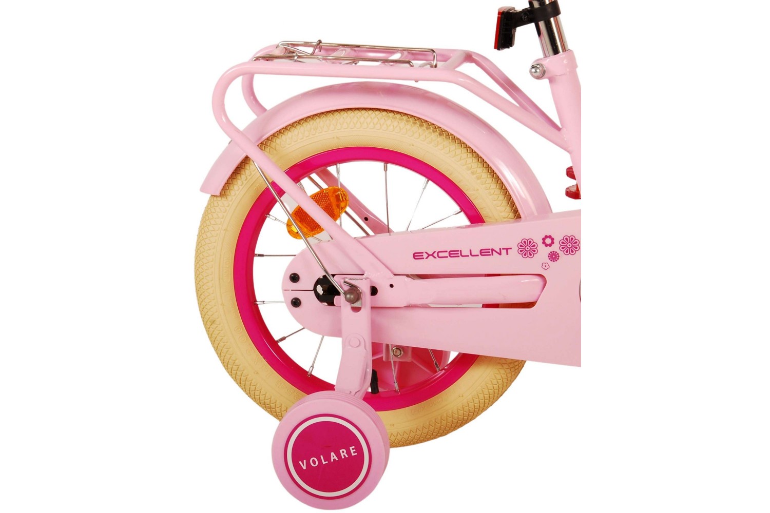 Volare Excellent Kinderfahrrad 14 Zoll Mädchen Rosa