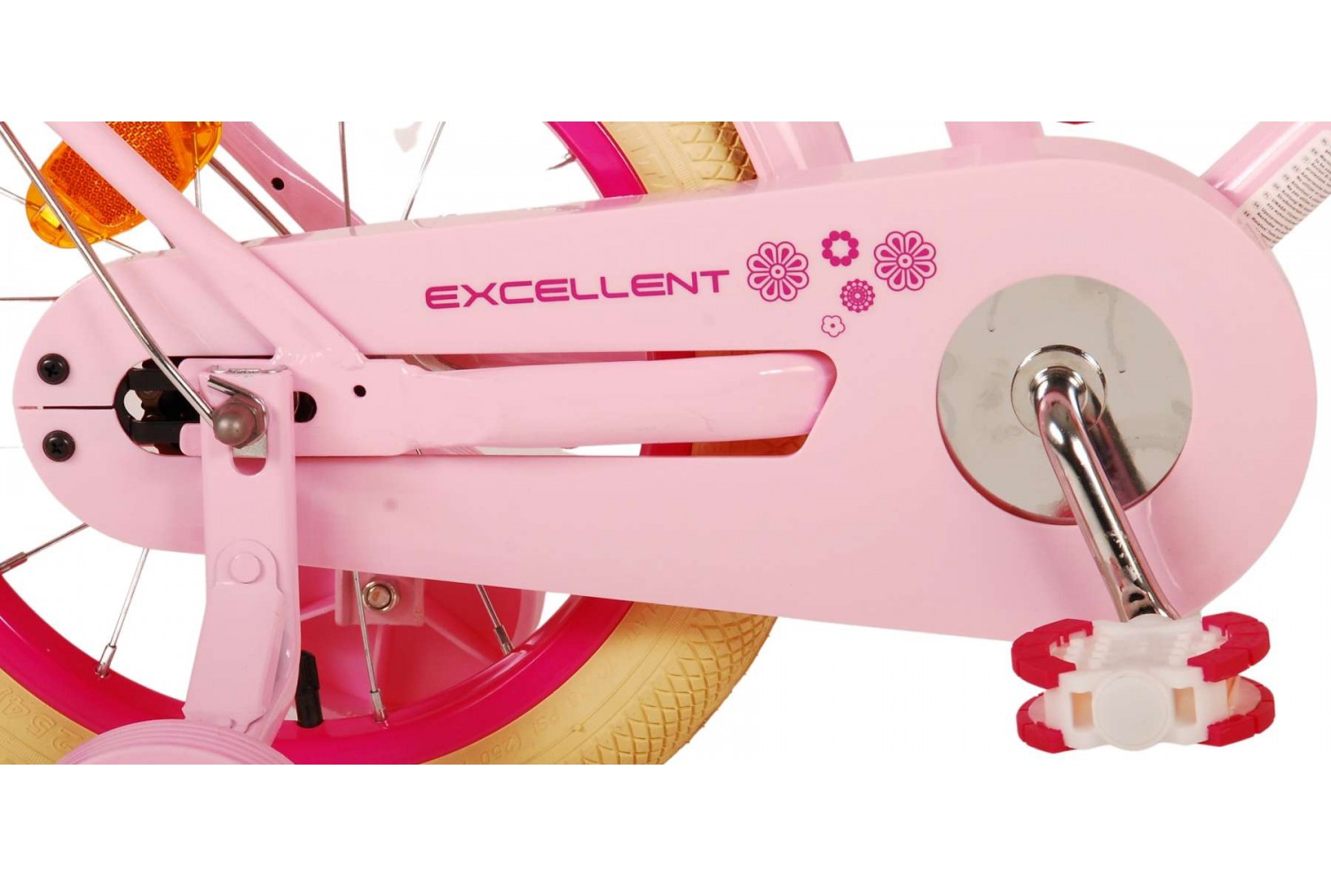 Volare Excellent Kinderfahrrad 14 Zoll Mädchen Rosa