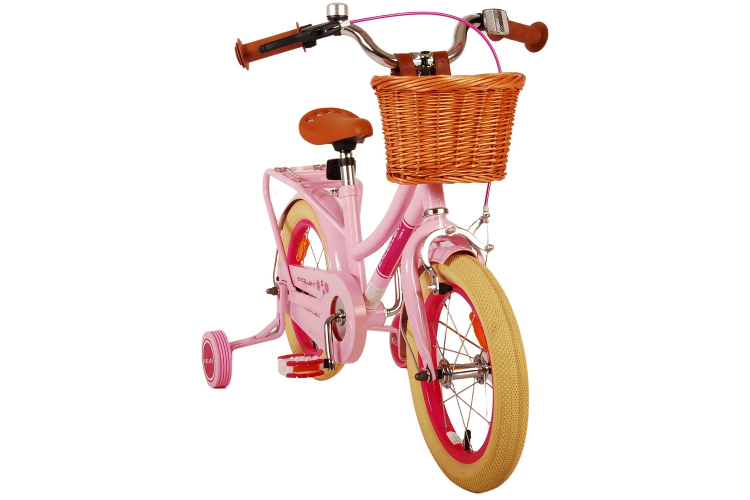 Volare Excellent Kinderfahrrad 14 Zoll Mädchen Rosa