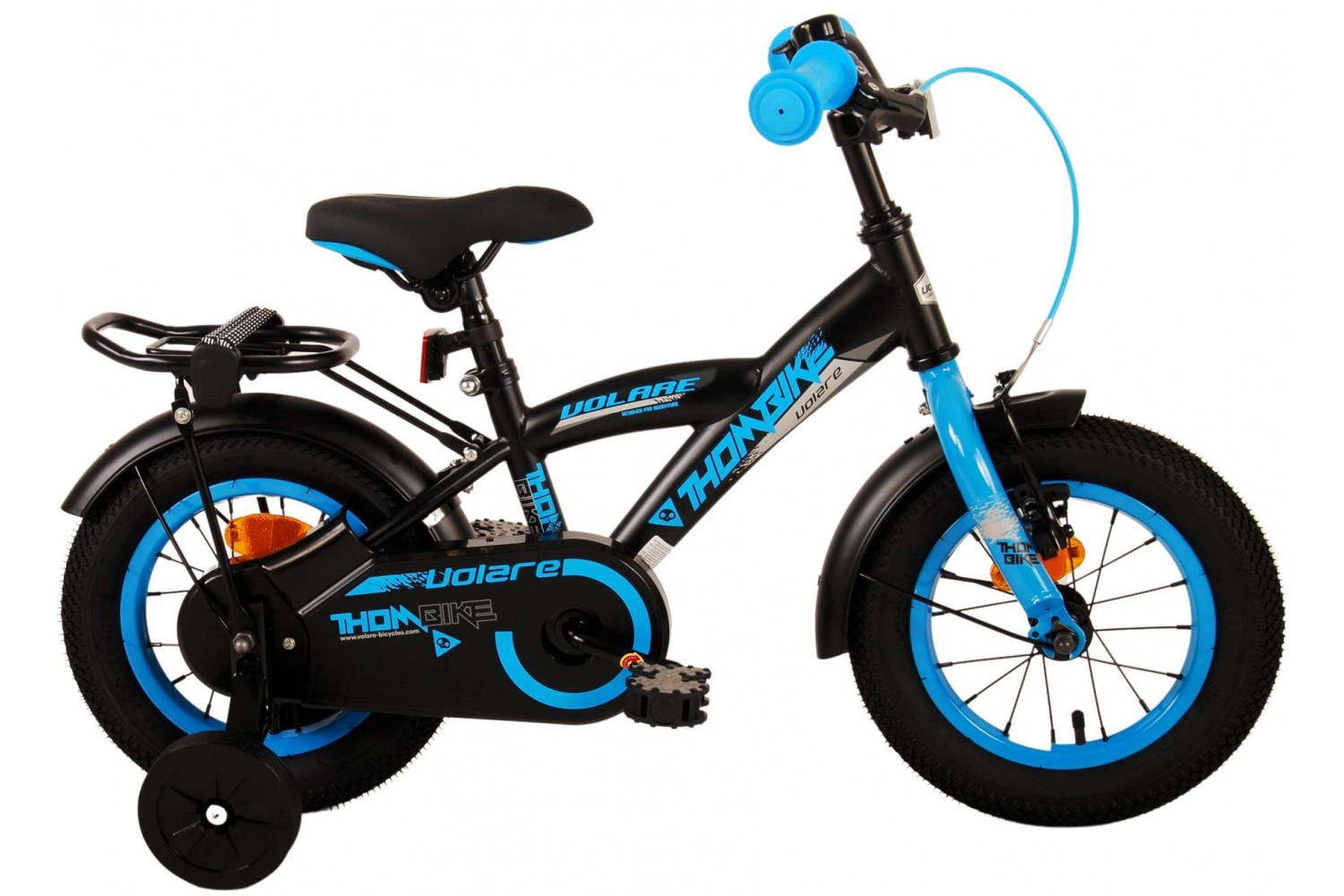 Volare Thombike Kinderfahrrad 12 Zoll Jungen Schwarz Blau