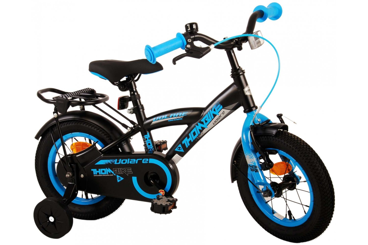 Volare Thombike Kinderfahrrad 12 Zoll Jungen Schwarz Blau