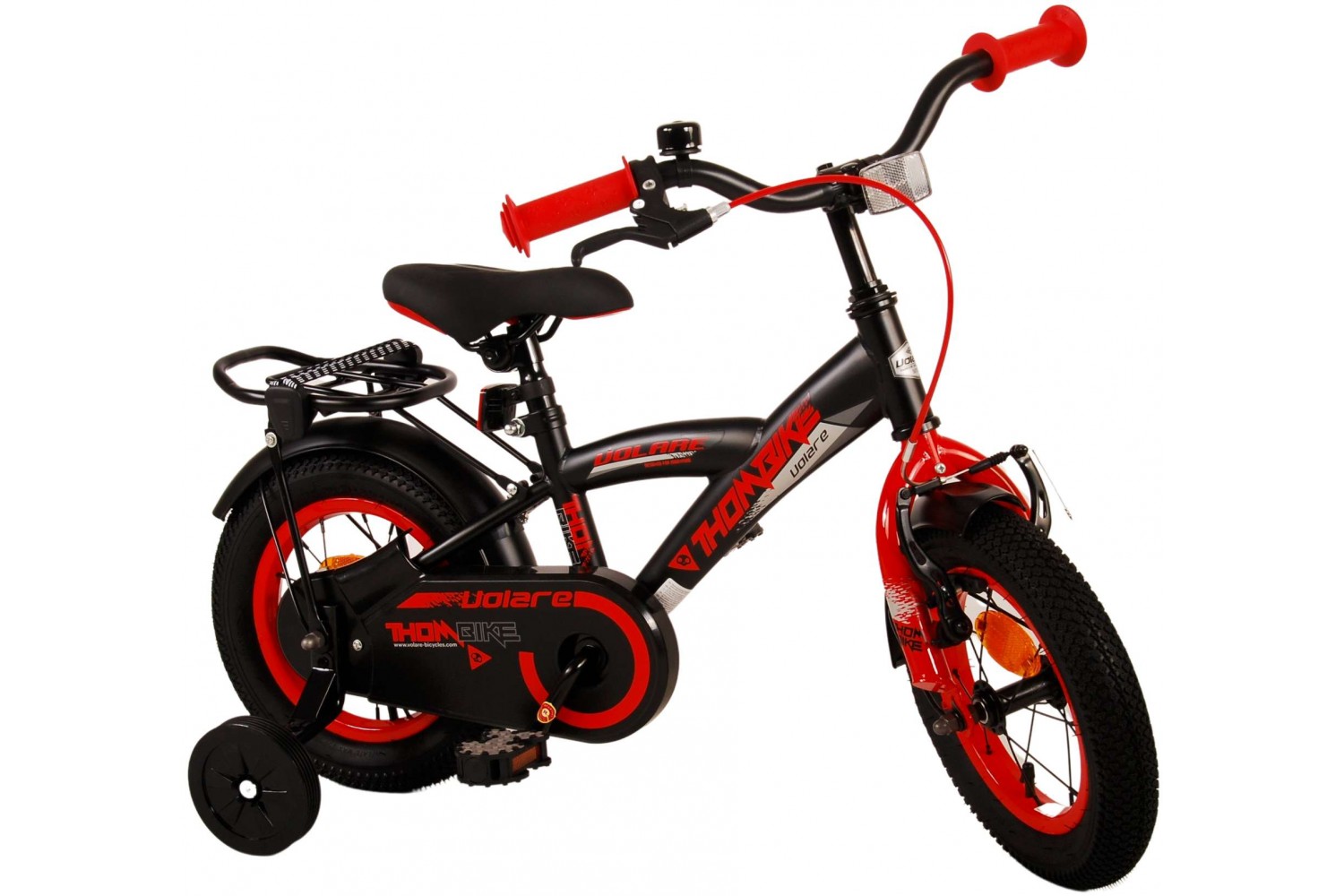 Volare Thombike Kinderfahrrad 12 Zoll Jungen Schwarz Rot