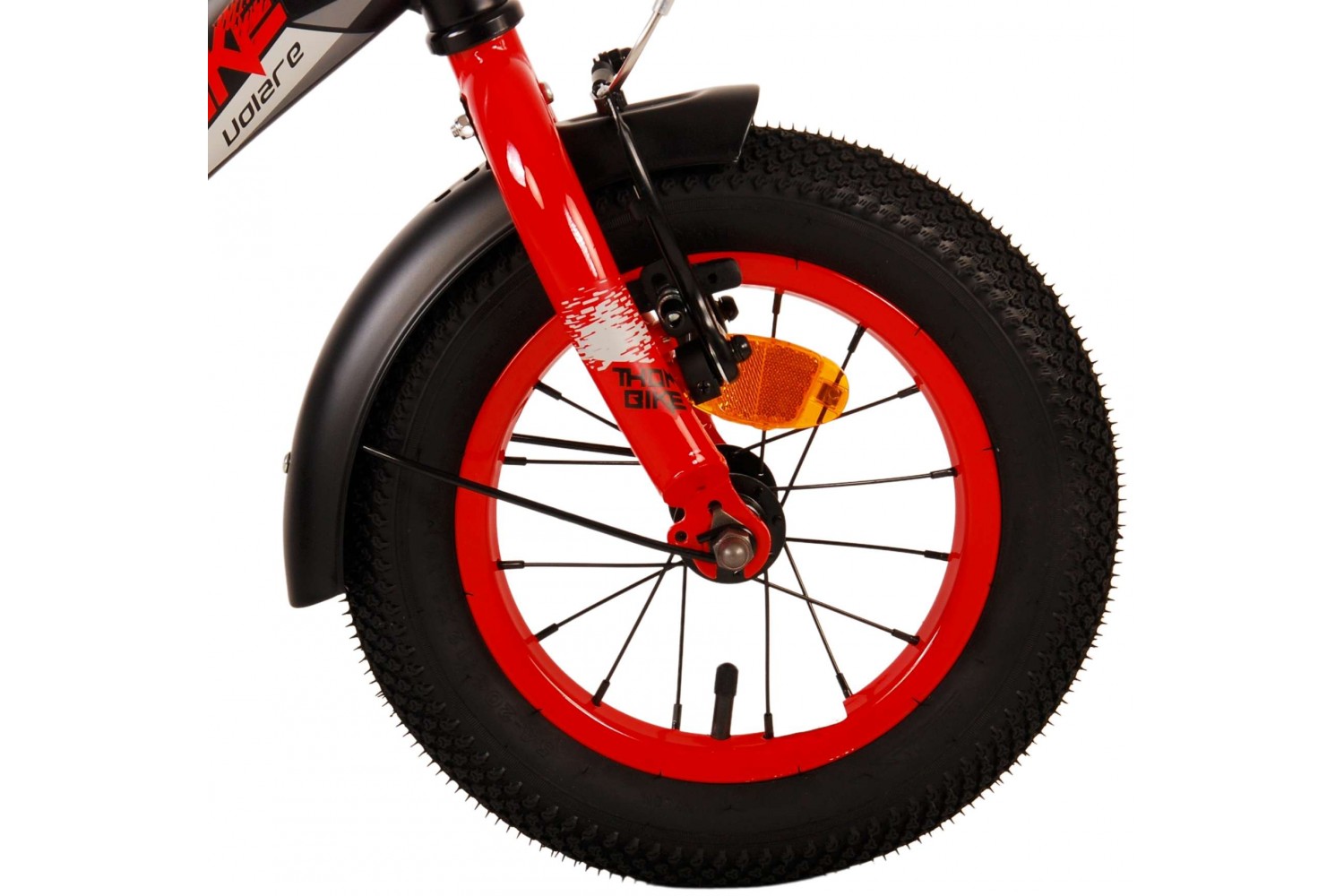 Volare Thombike Kinderfahrrad 12 Zoll Jungen Schwarz Rot