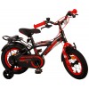 Volare Thombike Kinderfahrrad 12 Zoll Jungen Schwarz Rot | 2 Handbremsen