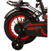 Volare Thombike Kinderfahrrad 12 Zoll Jungen Schwarz Rot | 2 Handbremsen