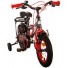 Volare Thombike Kinderfahrrad 12 Zoll Jungen Schwarz Rot | 2 Handbremsen