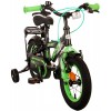 Volare Thombike Kinderfahrrad 12 Zoll Jungen Schwarz Grün | 2 Handbremsen